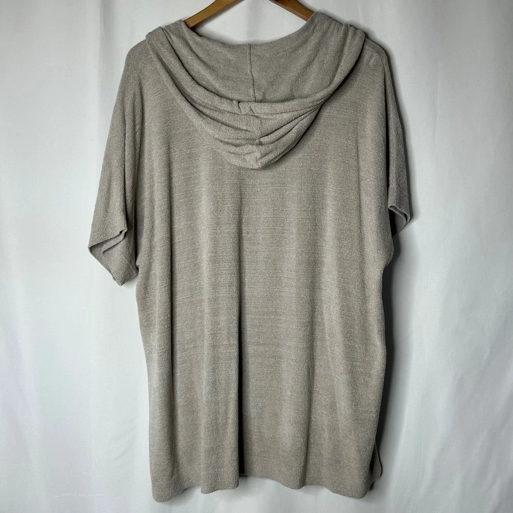 Barefoot Dreams Cardigan Sz XXS XS Cozy Chic Ultra Lite‎ Short Sleeve Zip Hoodie